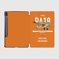 Thumbnail for Piper PA-18 Super Cub design on orange samsung tablet tablet case