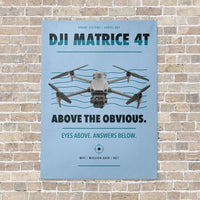 Thumbnail for DJI Matrice 4T vertical canvas print - no frame - light blue background