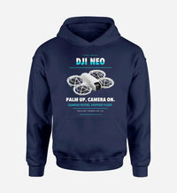 Thumbnail for DJI Neo design on navy blue hoodie single side