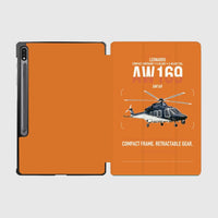 Thumbnail for Leonardo AW169 design on orange samsung tablet tablet case