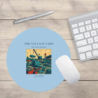 Thumbnail for VINTAGE G4509 - The Salvage Yard - Designed Mouse Pads design on lightblue round