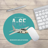 Thumbnail for A-6E Intruder design on turquoise round mouse pad
