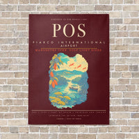 Thumbnail for Piarco International Airport POS - Canvas Framed - Dark Red