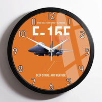 Thumbnail for F-15E Strike Eagle Deep Strike Any Weather design on orange framed wall clock