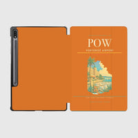 Thumbnail for Portorož Airport (POW) design on orange samsung tablet tablet case