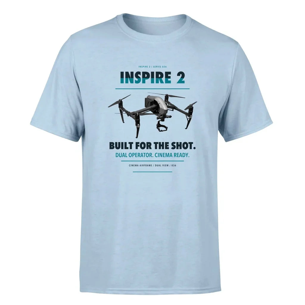 DJI Inspire 2 design on light blue single side
