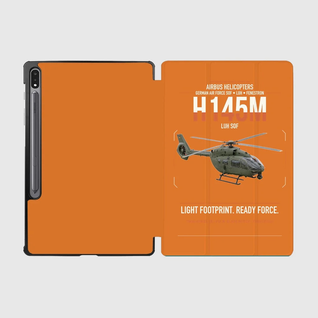 Airbus Helicopters H145M LUH SOF design on orange samsung tablet tablet case