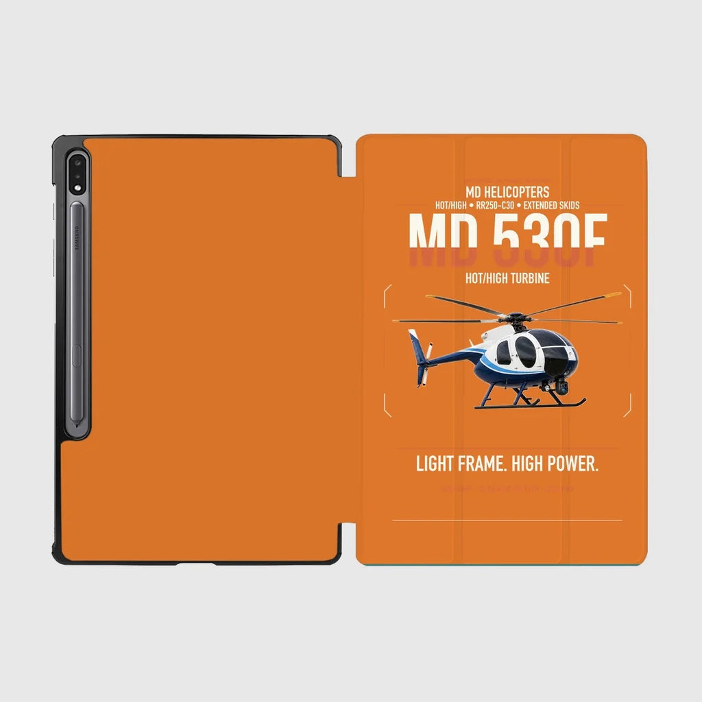 MD Helicopters MD 530F design on orange samsung tablet tablet case
