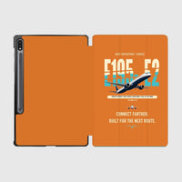 Thumbnail for Embraer E195-E2 design on orange samsung tablet tablet case