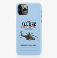 Thumbnail for Boeing AH-64E Apache Guardian design on light blue magsafe iphone case, for iPhone Pro Max