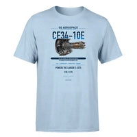 Thumbnail for CF34-10E design on light blue single side