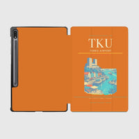 Thumbnail for Turku Airport (TKU) design on orange samsung tablet tablet case