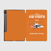 Thumbnail for Leonardo AW109SP GrandNew design on orange samsung tablet tablet case