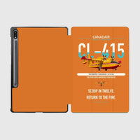 Thumbnail for Canadair CL-415 design on orange samsung tablet tablet case