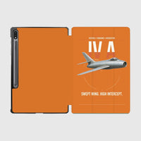 Thumbnail for Dassault Mystère IV A design on orange samsung tablet tablet case
