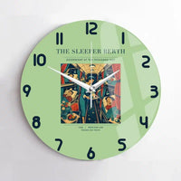 Thumbnail for VINTAGE G4216 - The Sleeper Berth - Designed Wall Clocks design on lightgreen no-frame