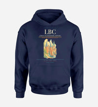 Thumbnail for Lübeck Blankensee Airport (LBC) design on navy blue hoodie single-side print