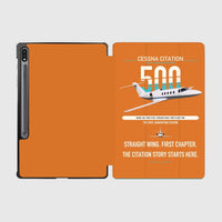 Thumbnail for Cessna Citation 500 - Citation I design on orange samsung tablet tablet case