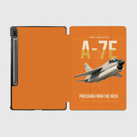 Thumbnail for A-7E Corsair II design on orange samsung tablet tablet case
