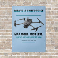 Thumbnail for DJI Mavic 3 Enterprise vertical canvas print - no frame - light blue background