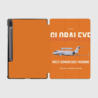 Thumbnail for Saab GlobalEye design on orange samsung tablet tablet case