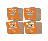 Thumbnail for Tecnam P2010 design on orange 4 pieces set coaster