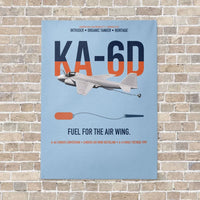 Thumbnail for KA-6D Intruder vertical canvas print - no frame - light blue background