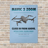 Thumbnail for DJI Mavic 2 Zoom vertical canvas print - no frame - light blue background