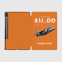 Thumbnail for AV-8B Harrier II design on orange samsung tablet tablet case