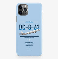 Thumbnail for Douglas DC-8-63 design on light blue magsafe iphone case, for iPhone Pro Max