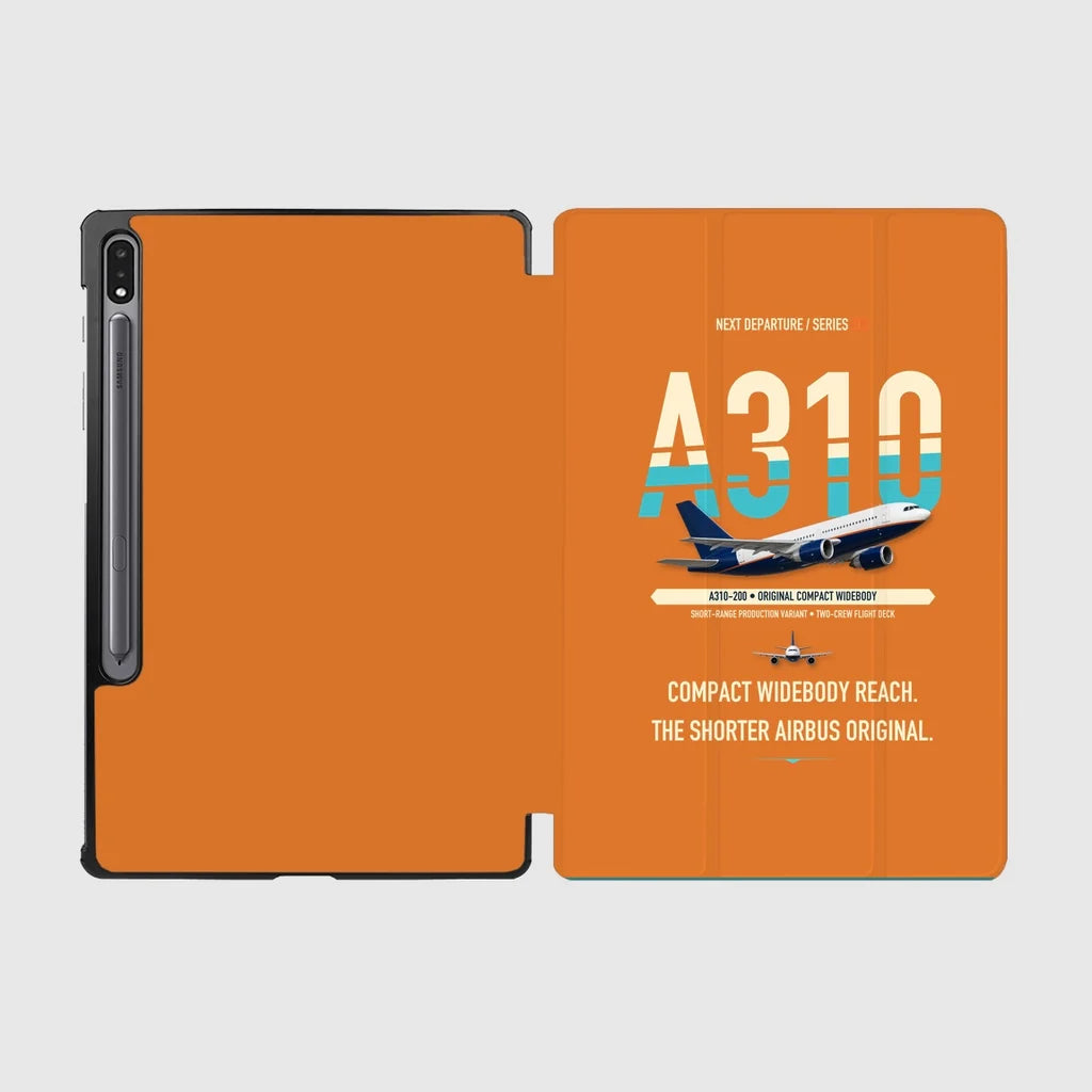 Airbus A310-200 design on orange samsung tablet tablet case