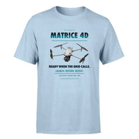 Thumbnail for DJI Matrice 4D design on light blue single side