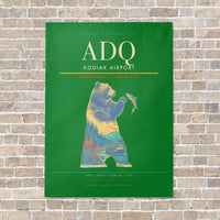 Thumbnail for Kodiak Airport ADQ - Canvas No Frame - Green