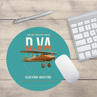 Thumbnail for Albatros D.Va design on turquoise round mouse pad