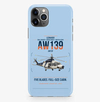 Thumbnail for Leonardo AW139 design on light blue magsafe iphone case, for iPhone Pro Max