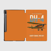 Thumbnail for Airco DH-4 Liberty Plane design on orange samsung tablet tablet case