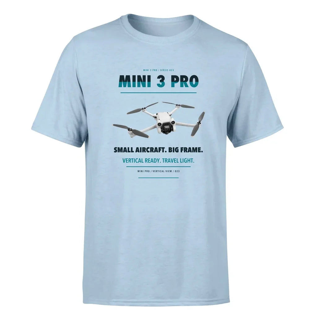 DJI Mini 3 Pro design on light blue single side