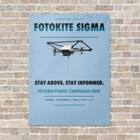 Thumbnail for Fotokite Sigma vertical canvas print - no frame - light blue background