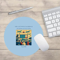 Thumbnail for VINTAGE G4469 - The Last Piston Schedule - Designed Mouse Pads design on lightblue round