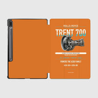 Thumbnail for TRENT 700 design on orange samsung tablet tablet case