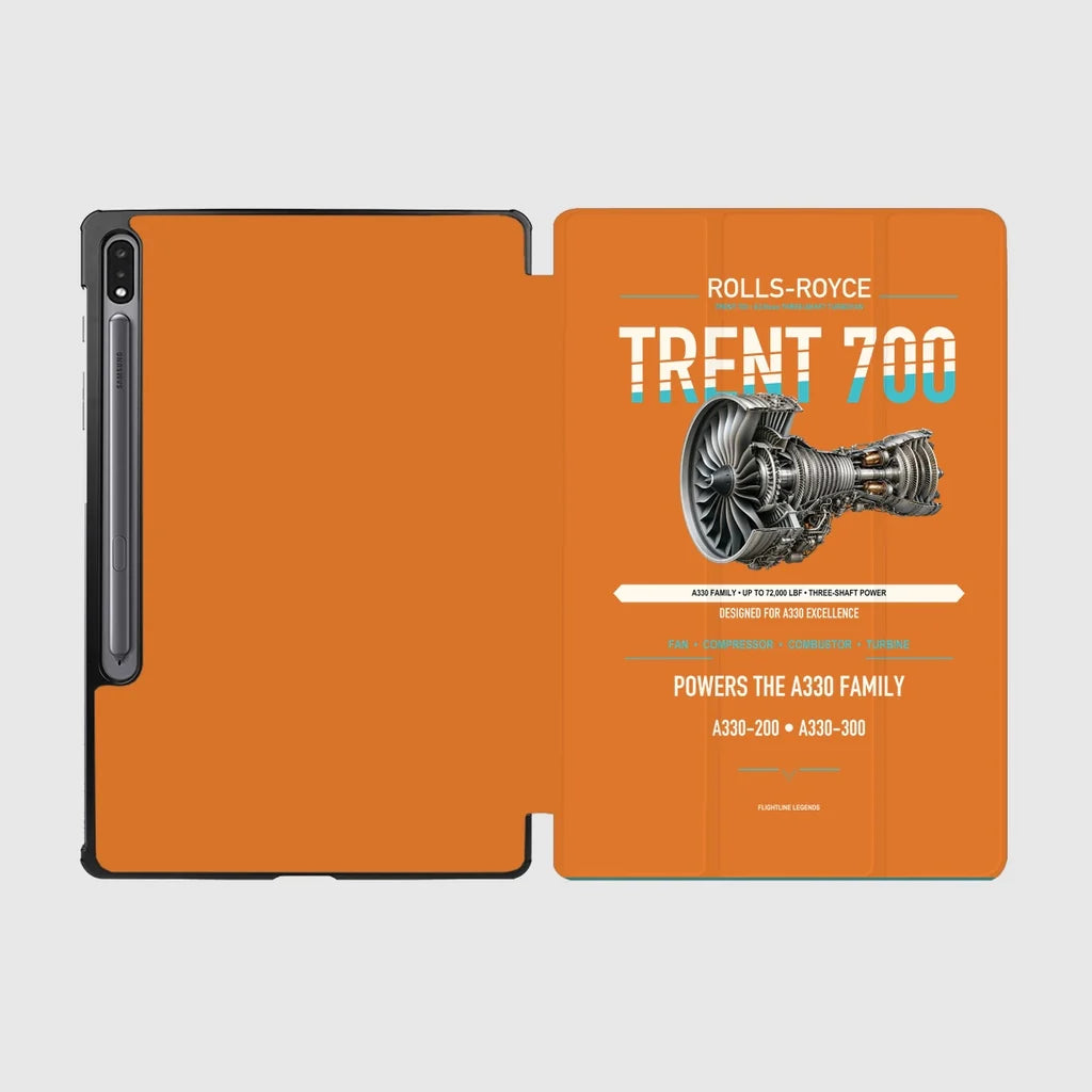 TRENT 700 design on orange samsung tablet tablet case