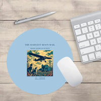 Thumbnail for VINTAGE G4479 - The Harvest Moon Mail - Designed Mouse Pads design on lightblue round