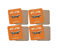 Thumbnail for KC-135 STRATOTANKER design on orange 4 pieces set coaster