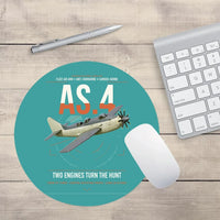 Thumbnail for Fairey Gannet AS.4 design on turquoise round mouse pad