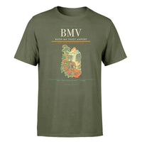 Thumbnail for Buon Ma Thuot Airport (BMV) T-Shirt single-side front print in Green Army | buon-ma-thuot-airport-bmv-double-side-t-shirt