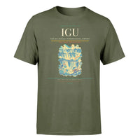 Thumbnail for Foz do Iguaçu International Airport (IGU) T-Shirt single-side front print in Green Army | foz-do-iguaçu-international-airport-igu-double-side-t-shirt