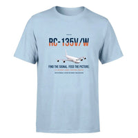 Thumbnail for RC-135V W Rivet Joint design on light blue double-side t-shirt, single-side print
