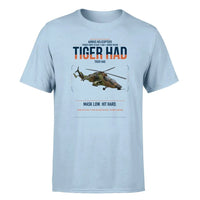 Thumbnail for Airbus Helicopters Tiger HAD design on light blue t-shirt, single-side print