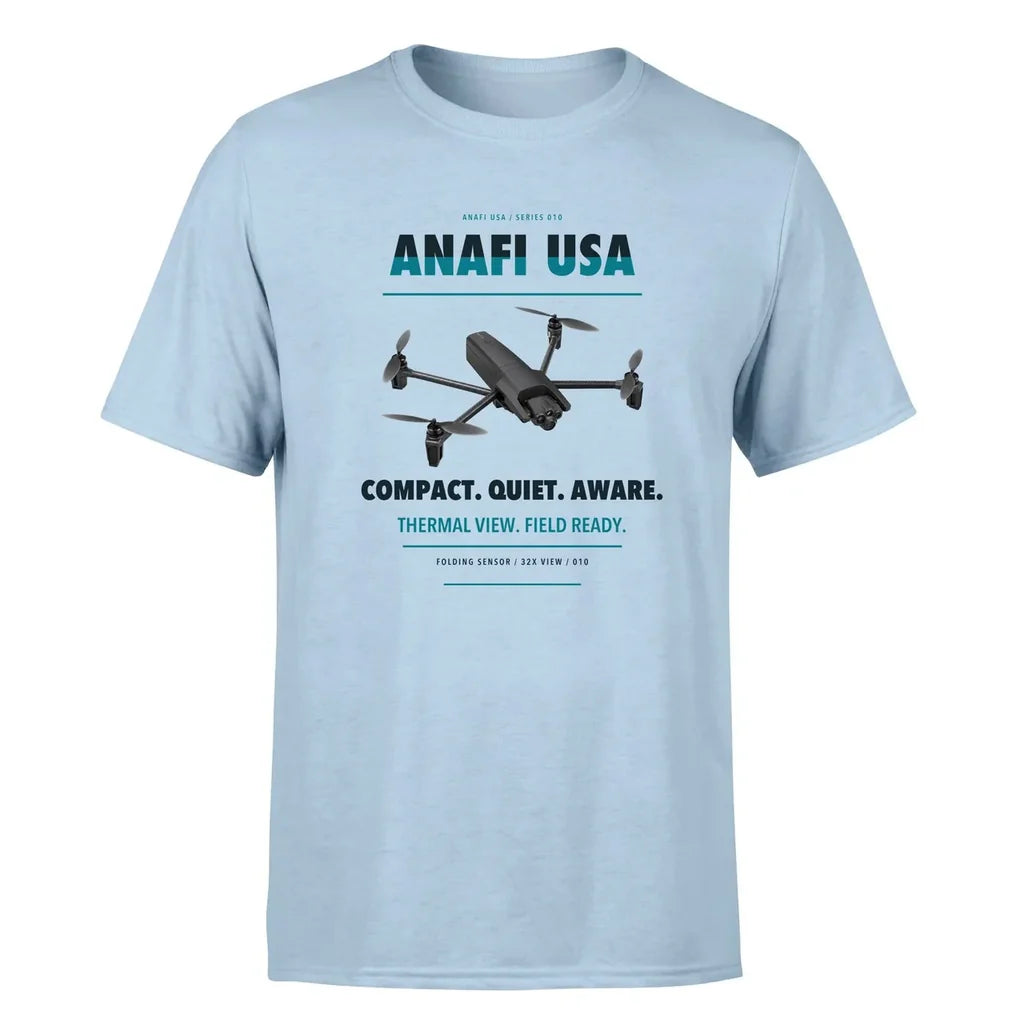 Parrot ANAFI USA design on light blue single side