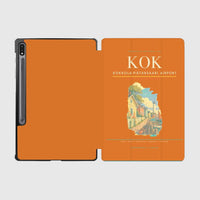 Thumbnail for Kokkola-Pietarsaari Airport (KOK) design on orange samsung tablet tablet case